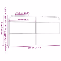 VidaXL 4100247 tête de lit et pied de lit Chêne - Vue supplémentaire 7