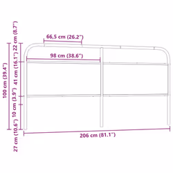 VidaXL 4100296 tête de lit et pied de lit Chêne - Vue supplémentaire 7