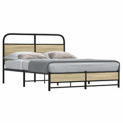 Cadre De Lit Sans Matelas 140x200 Cm Chêne Sonoma Vidaxl
