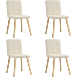 Chaises à manger lot de 4 Lin vidaXL