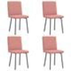 vidaXL Chaises à manger lot de 4 rose similicuir
