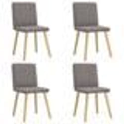 vidaXL Chaises à manger lot de 4 taupe tissu