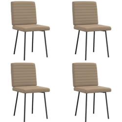 Vidaxl - Chaises à manger lot de 4 cappuccino similicuir