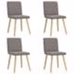 vidaXL Chaises à manger lot de 4 taupe tissu