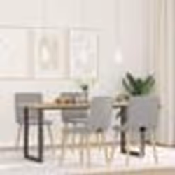 vidaXL Chaises à manger lot de 4 gris nuage tissu