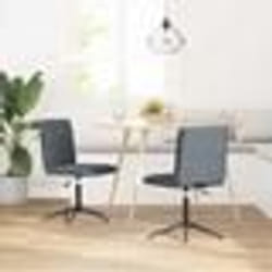 vidaXL Chaises à manger lot de 2 Gris foncé Velours