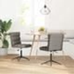 vidaXL Chaises à manger lot de 2 gris similicuir