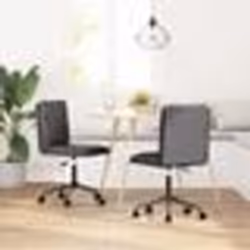 vidaXL Chaises à manger lot de 2 gris similicuir