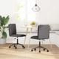 vidaXL Chaises à manger lot de 2 gris similicuir