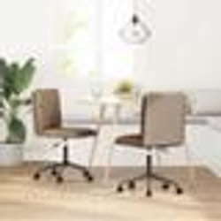 vidaXL Chaises à manger lot de 2 cappuccino similicuir