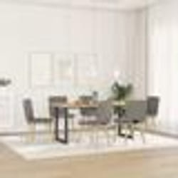 vidaXL Chaises à manger lot de 6 taupe tissu