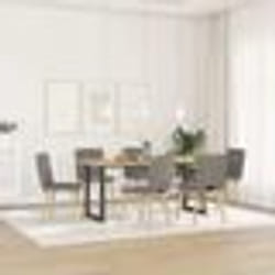 vidaXL Chaises à manger lot de 6 taupe tissu