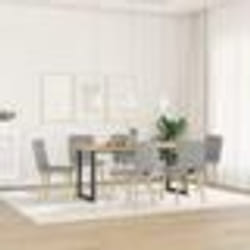vidaXL Chaises à manger lot de 6 gris nuage tissu