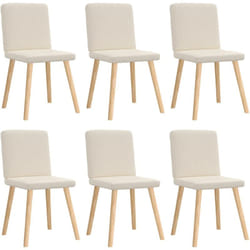 Vidaxl - Chaises à manger lot de 6 Lin