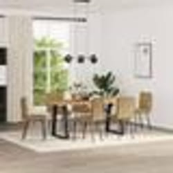 vidaXL Chaises à manger lot de 6 marron velours
