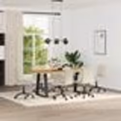 vidaXL Chaises à manger lot de 6 crème similicuir