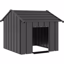 Cette niche pour chien avec toit apporte sécurité et confort à tes amis à quatre pattes. Construction durable : grâce à la co ...