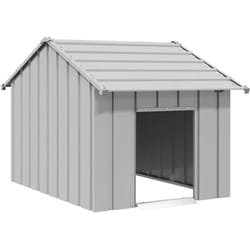 Vidaxl - Niche pour chien avec toit noir 83x130x85 cm acier galvanisé