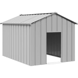 Vidaxl - Niche pour chien avec toit noir 113x153x101 cm acier galvanisé