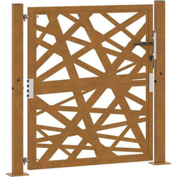 Vidaxl - Porte de jardin acier résistant aux intempéries design lumière