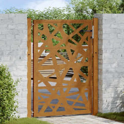 Vidaxl - Porte de jardin acier résistant aux intempéries design lumière