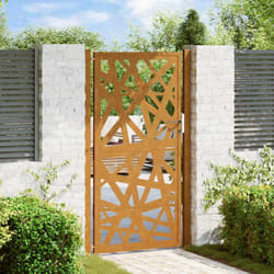 Vidaxl - Porte de jardin acier résistant aux intempéries design lumière