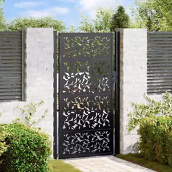 Ce portail de jardin, offrant une combinaison parfaite de résistance et de élégance, constitue un point d'entrée idéal pour l ...