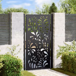 Ce portail de jardin, offrant une combinaison parfaite de résistance et de élégance, constitue un point d'entrée idéal pour l ...