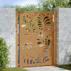 Vidaxl - Porte de jardin acier résistant aux intempéries design vagues