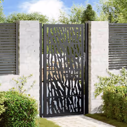 Ce portail de jardin, offrant une combinaison parfaite de résistance et de élégance, constitue un point d'entrée idéal pour l ...