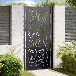 Ce portail de jardin, offrant une combinaison parfaite de résistance et de élégance, constitue un point d'entrée idéal pour l ...