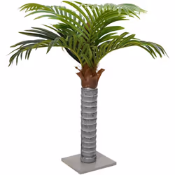 Ce palmier artificiel sera un choix parfait pour décorer votre entrée, salon ou bureau. Aspect réaliste : les feuilles du pal ...
