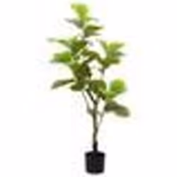 vidaXL Ficus artificiel 30 feuilles 125 cm vert plante artificielle fausse plante ficus fausse plante faux arbre ficus 410358 ...