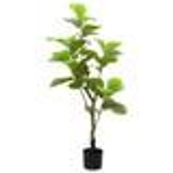 vidaXL Ficus artificiel 30 feuilles 125 cm vert plante artificielle fausse plante ficus fausse plante faux arbre ficus 4103580