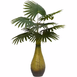 Ce palmier artificiel sera le choix idéal pour décorer votre entrée, salon ou bureau. Aspect réaliste : les feuilles du palmi ...