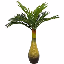 Ce palmier artificiel sera le choix idéal pour décorer votre entrée, salon ou bureau. Aspect réaliste : les feuilles du palmi ...