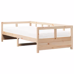 VidaXL 3321047, lit sofa, Blanc, Bois de pin, 2075 mm, 870 mm, 560 mm