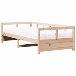 VidaXL 3321050, lit sofa, Blanc, Bois de pin, 2075 mm, 970 mm, 560 mm