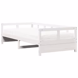 VidaXL 3321051, lit sofa, Blanc, Bois de pin, 2075 mm, 970 mm, 560 mm