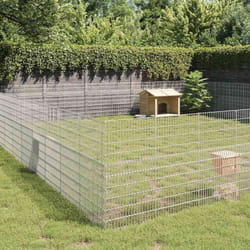 Enclos d'animaux en liberté 48panneaux 54x100 cm fer galvanisé vidaXL