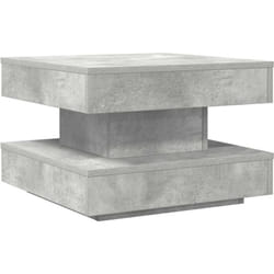 Table basse rotative à 360 degrés gris béton 50x50x34,5 cm vidaXL