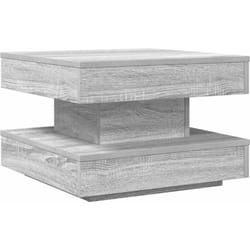 Vidaxl - Table basse rotative à 360 degrés sonoma gris 50x50x34,5 cm