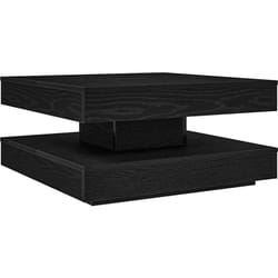 Vidaxl - Table basse rotative à 360 degrés noir 70x70x34,5 cm