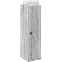 Vidaxl - Meuble de salle de bain avec porte-rouleau sonoma gris