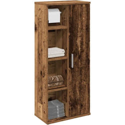 Vidaxl - Meuble de salle de bain avec porte-rouleau vieux bois