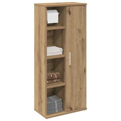 vidaXL Meuble de salle de bain avec porte-rouleau chêne artisanal 858532