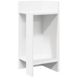 Table d'appoint avec étagère blanc 25,5x27x60 cm vidaXL
