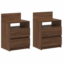 VidaXL 858573 Table de nuit et table de chevet Chêne