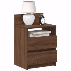 VidaXL 858573 Table de nuit et table de chevet Chêne