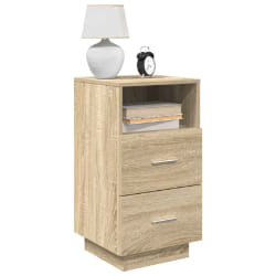 vidaXL Tables de chevet - Chêne Sonoma